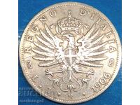 1 Lira 1906 Italy Savoy Victor Emmanuel III Silver