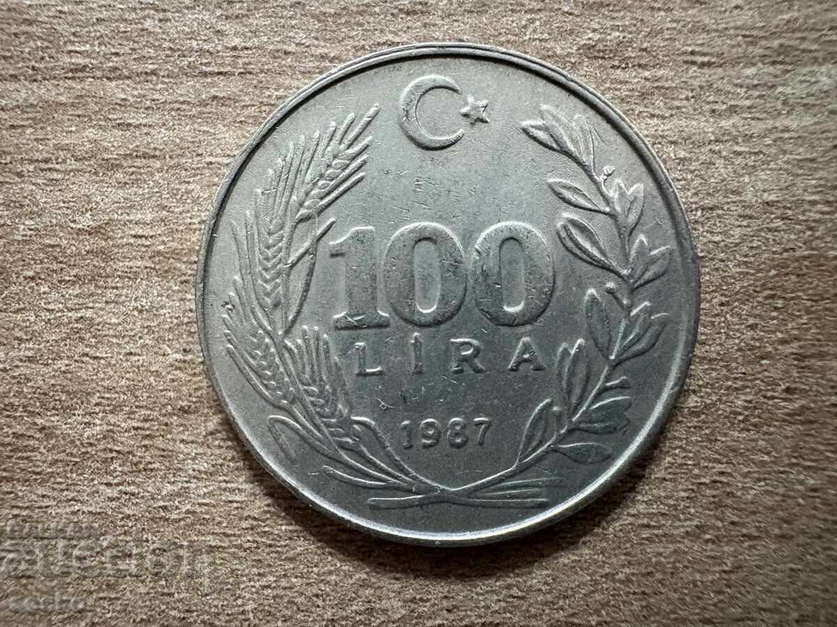 Τουρκία - 100 λίρες (1987) Τουρκία - 100 λίρες (1987)