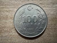 Τουρκία - 100 λίρες (1987)