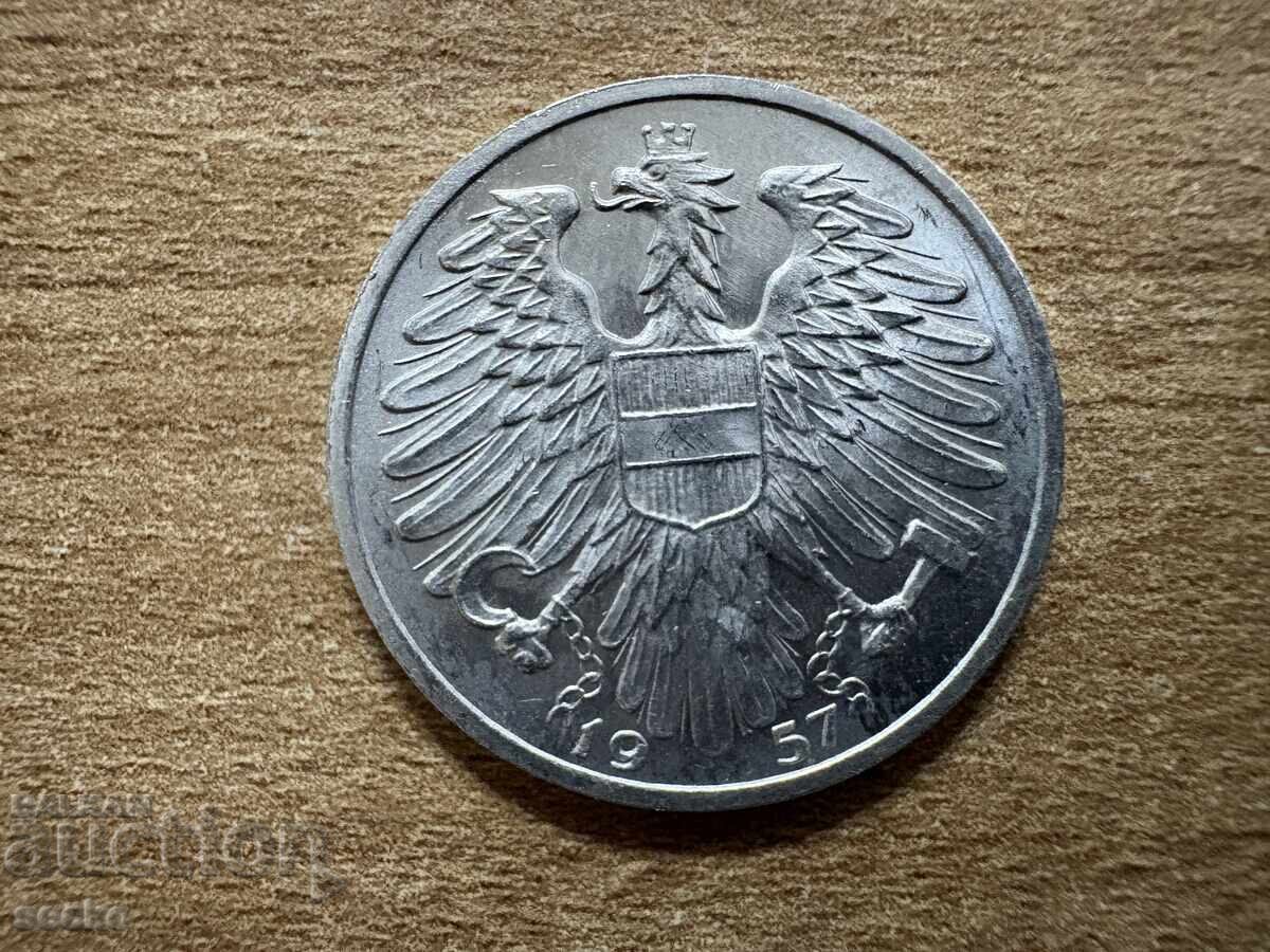 Австрия - 1 шилинг (1957) с цена 0.60 лв. | € 0.31 Австрия - 1 шилинг (1957) с цена 0.60 лв. | € 0.31