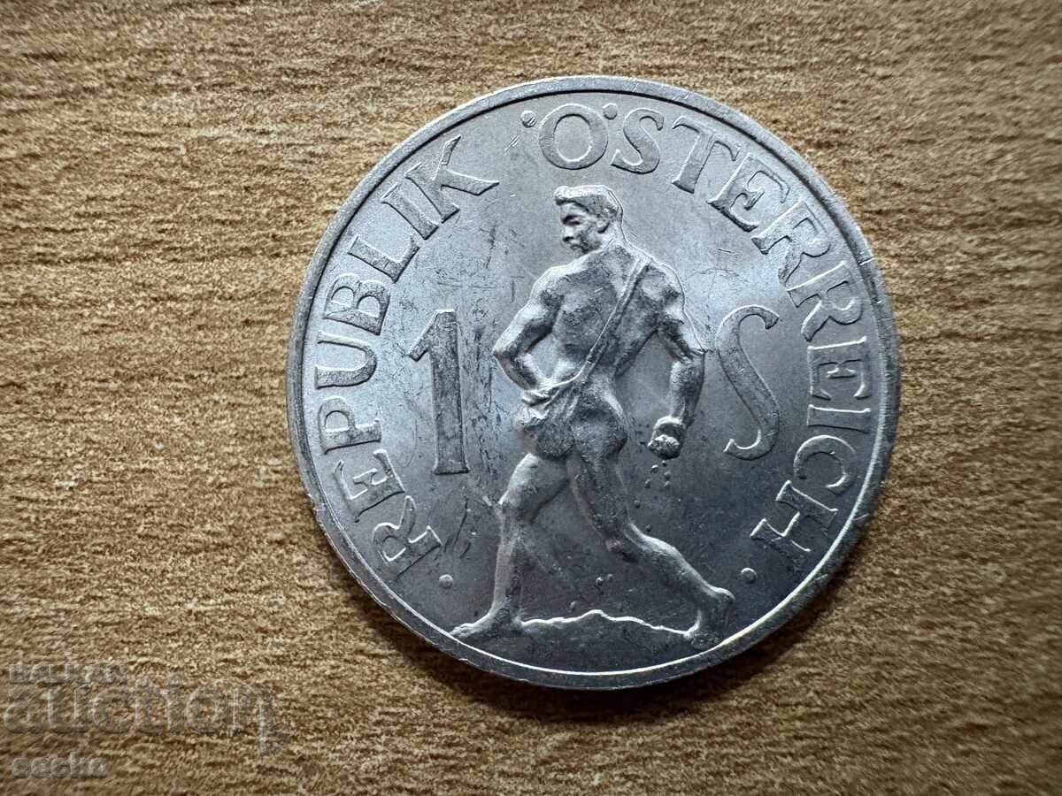 Австрия - 1 шилинг (1957) Австрия - 1 шилинг (1957)