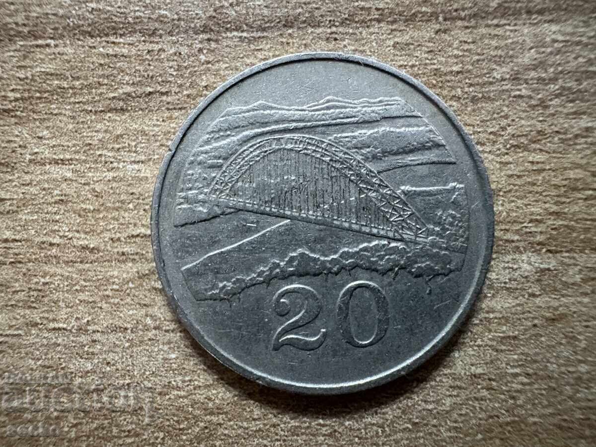 Zimbabwe - 20 cenți (1991) Zimbabwe - 20 cenți (1991)