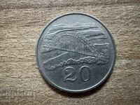 Зимбабве - 20 цента (1991)
