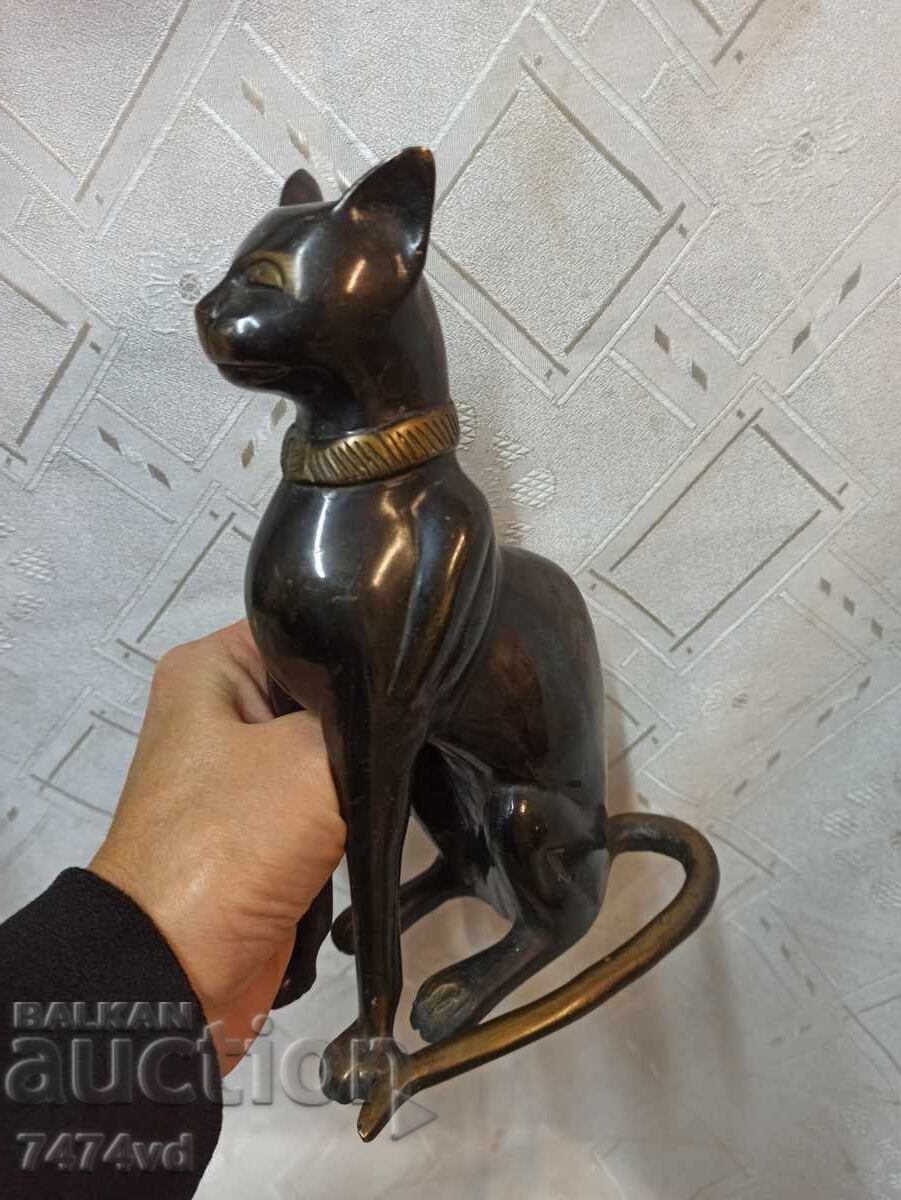 Livrarea PLASTICĂ MASIVĂ DIN BRONZ A PISICII BASTET Livrarea PLASTICĂ MASIVĂ DIN BRONZ A PISICII BASTET