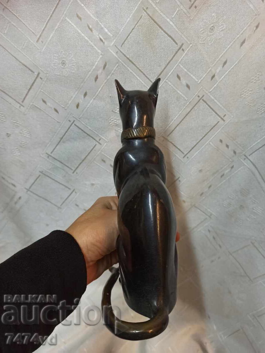 PLASTICĂ MASIVĂ DIN BRONZ A PISICII BASTET - 5 PLASTICĂ MASIVĂ DIN BRONZ A PISICII BASTET - 5