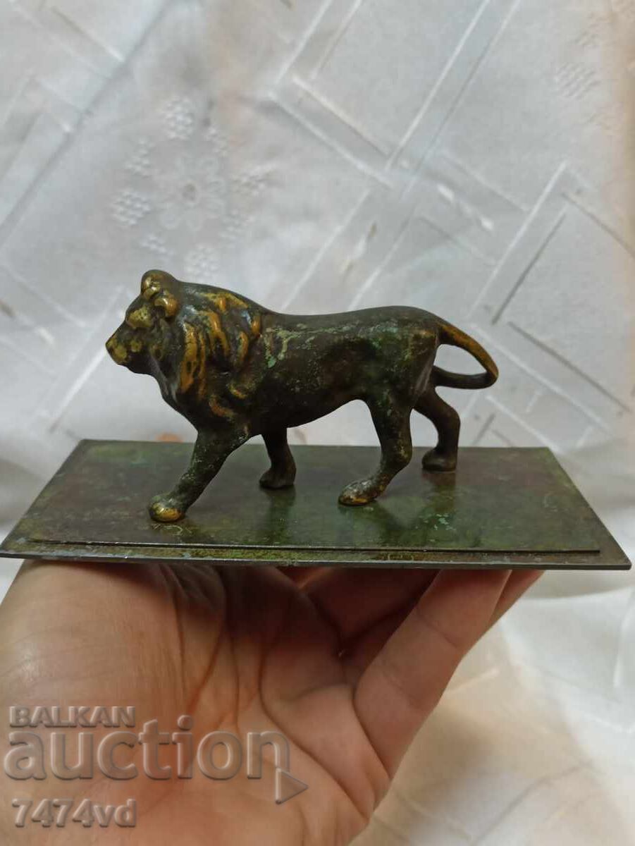 Massive small bronze sculpture of a lion with dimensions 12/6/6 cm - 5 Massive small bronze sculpture of a lion with dimensions 12/6/6 cm - 5