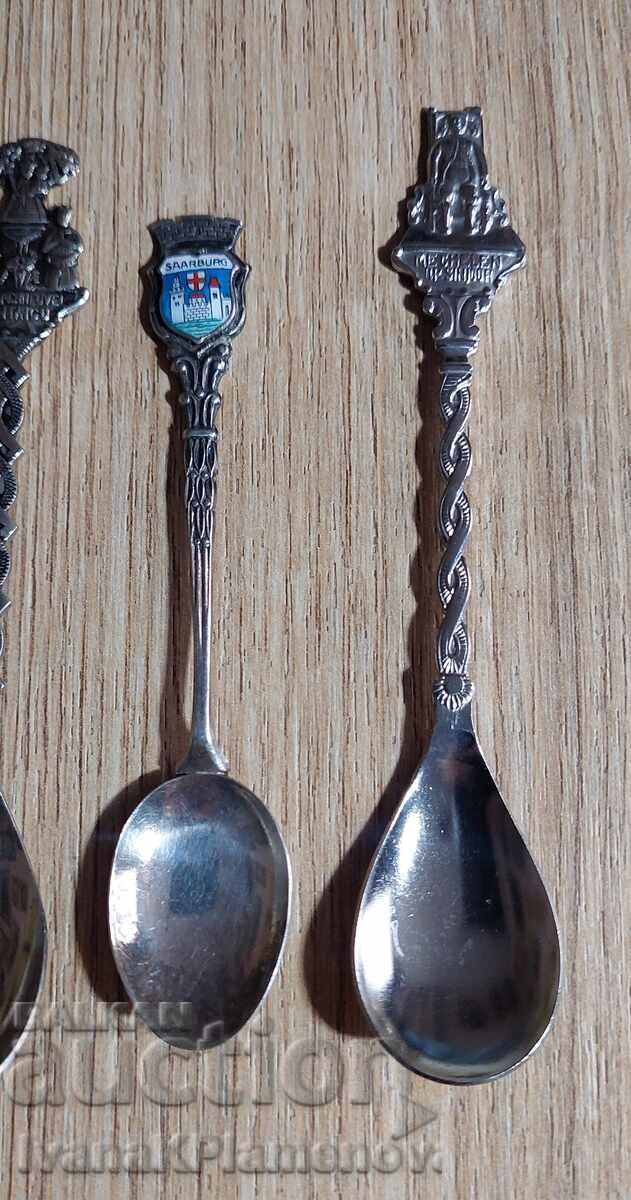 Auction Spoons for collectors, 4 pieces Auction Spoons for collectors, 4 pieces