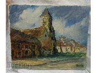 Old French Expressionist Painting from the Last Century, Oil