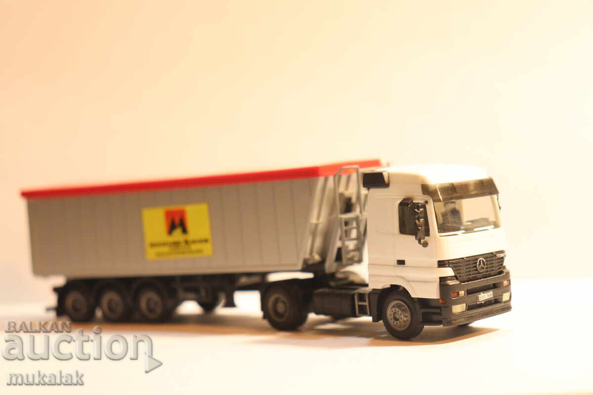 HERPA 1:87 H0 MERCEDES DUMP TRUCK GONDOLA TRUCK MODEL - 5