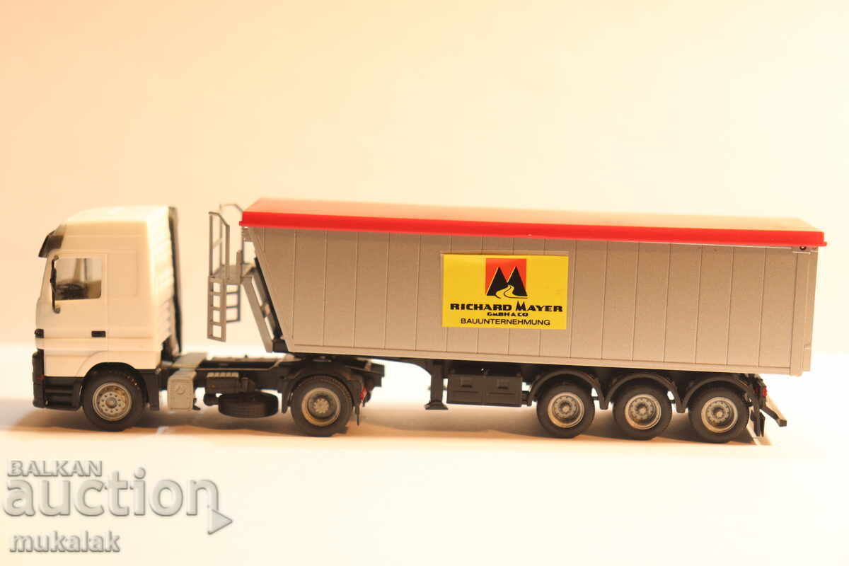 HERPA 1:87 H0 MERCEDES DUMP TRUCK GONDOLA TRUCK MODEL