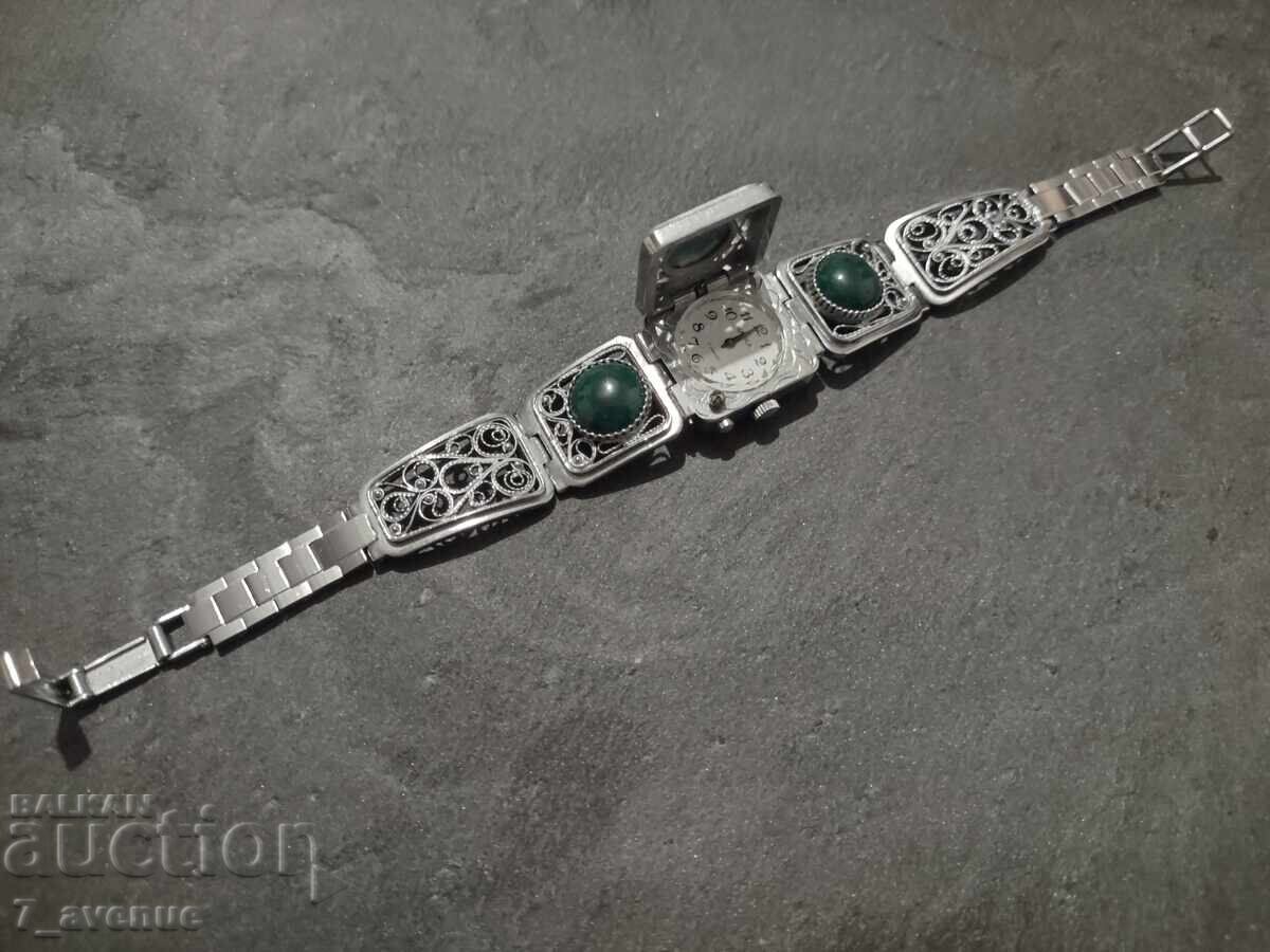 Дамски руски часовник с естествен камък 8.11.2025 - 5