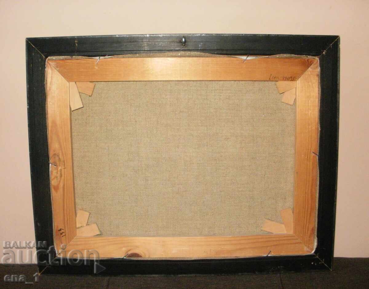 Βελγική ελαιογραφία Πλατείας στο Béguinage de Lierre - 7