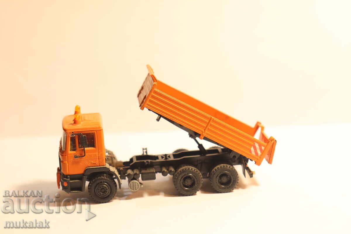 HERPA 1:87 H0 MAN DUMP TRUCK GONDOLA TRUCK MODEL CAR - 7