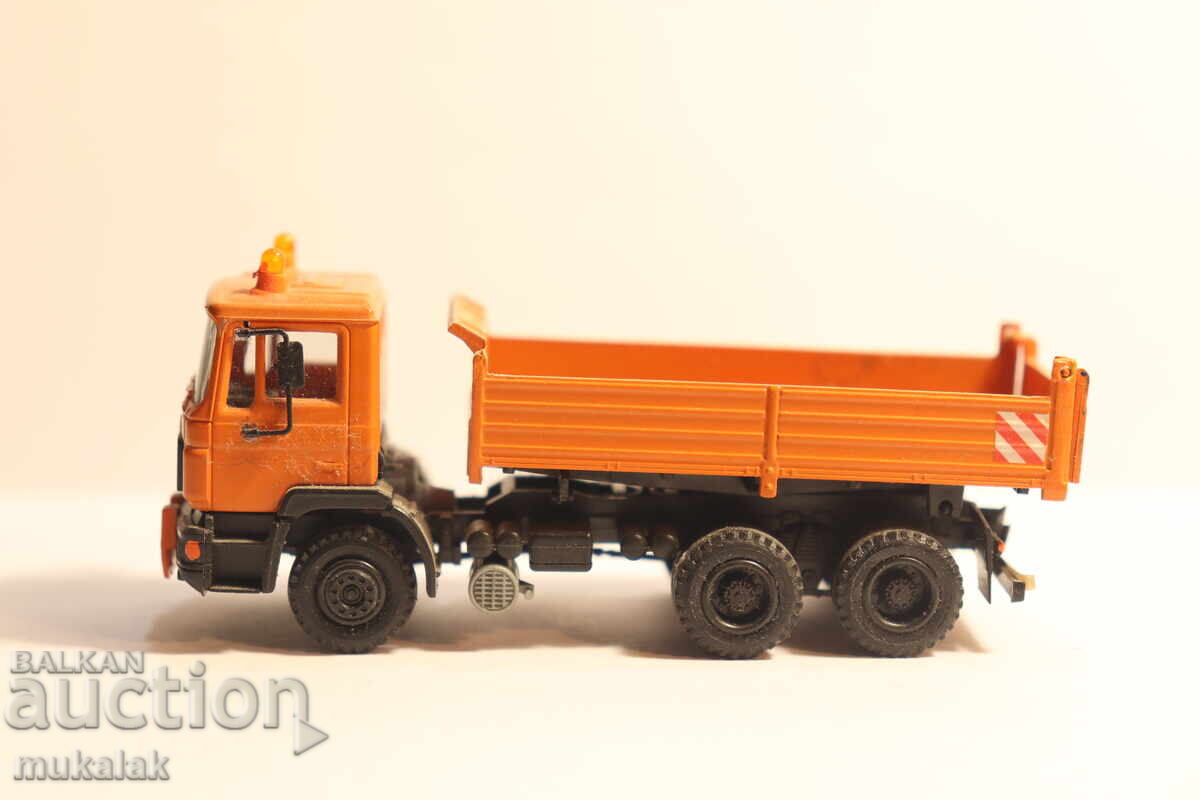 HERPA 1:87 H0 MAN DUMP TRUCK GONDOLA TRUCK MODEL CAR