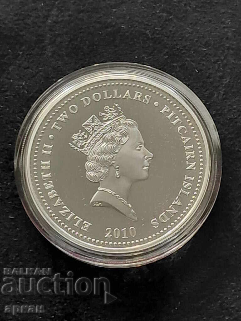 Аукцион 1 oz сребърна унция 0.999 % Годината на тигъра 2010