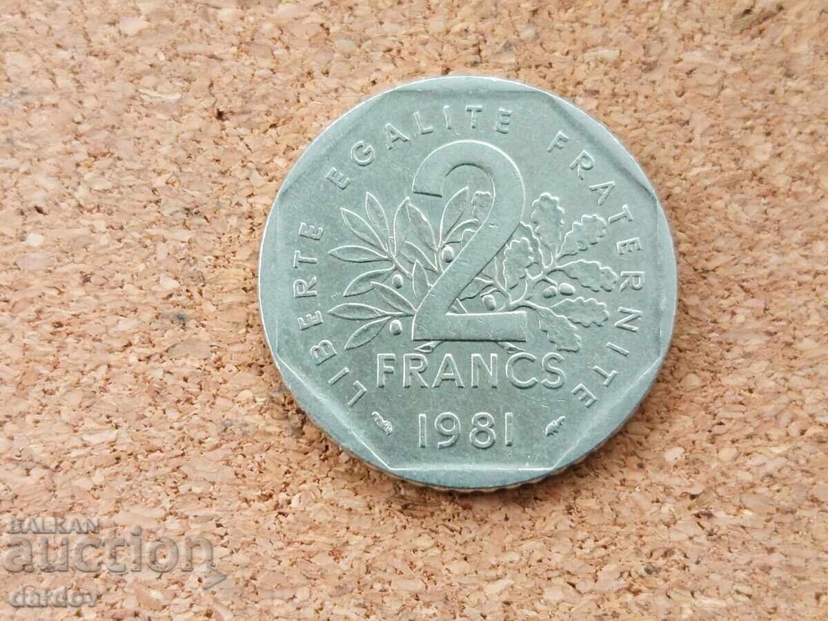 Γαλλία 2 φράγκα 1981 μ.Χ