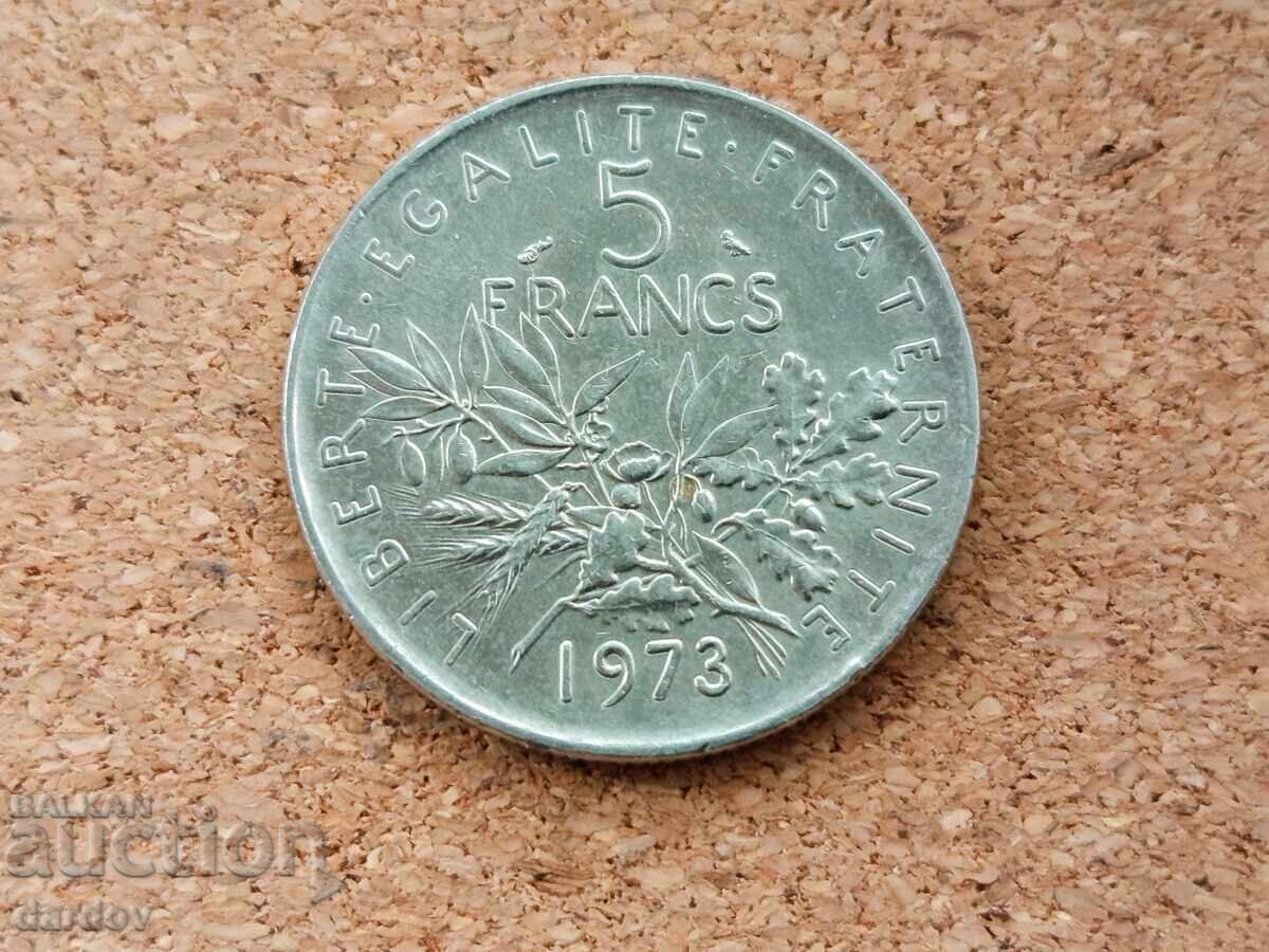 Franța 5 franci 1973