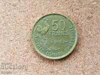 Франция 50 франка 1953 г.