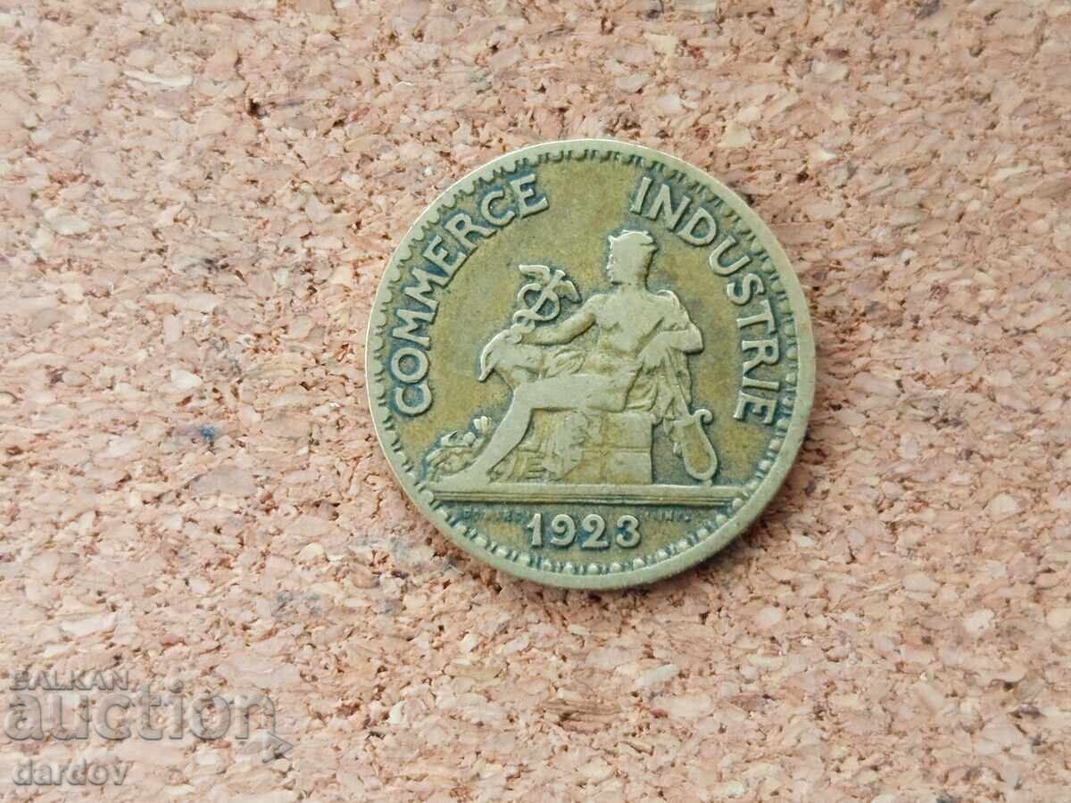 Франция 50 сантима 1923 г. с цена 1.40 лв. | € 0.72