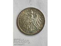 Germany Rare Silver Coin 3 Marks 1910 Prussia Silver
