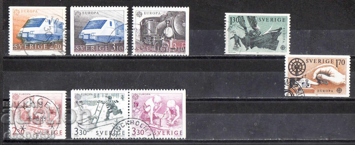 Δημοπρασία 1980-2000. Σουηδία. Θέμα "Ευρώπη" - σφραγισμένη παρτίδα