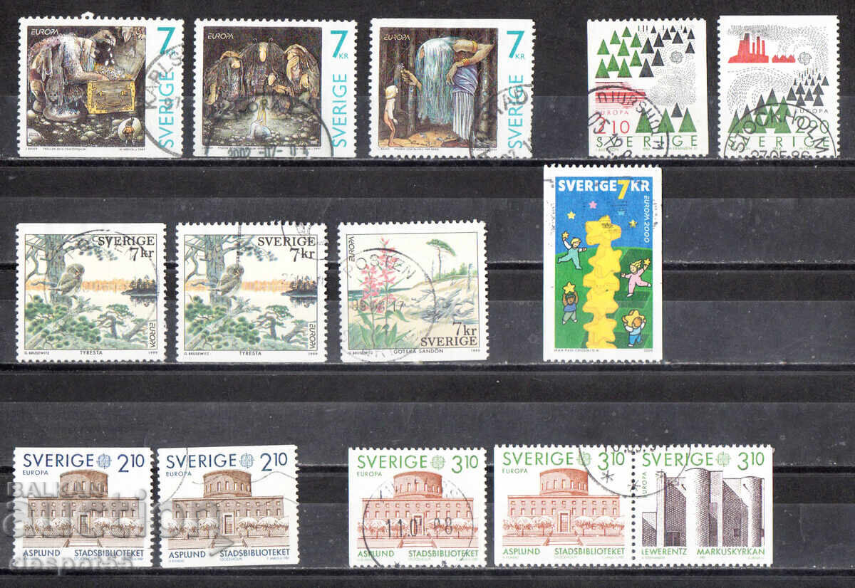 1980-2000. Σουηδία. Θέμα "Ευρώπη" - σφραγισμένη παρτίδα