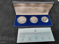 Sarajevo 1984 Olympics - Lot of 3 Silver Coins