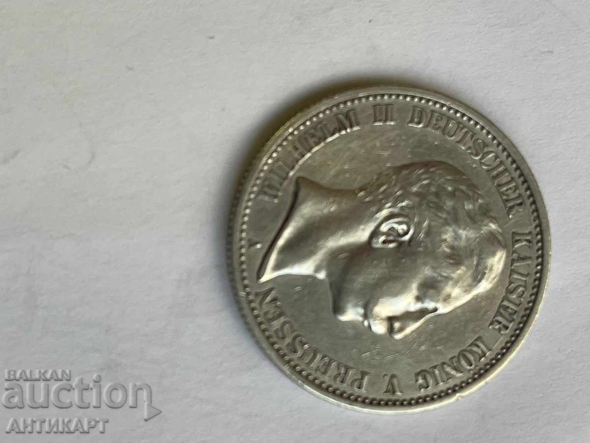 Silver Coin Row 2 Marks 1907 Germany Prussia with price 39.00 BGN | € 19.94