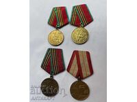 USSR 4 Soviet Medals