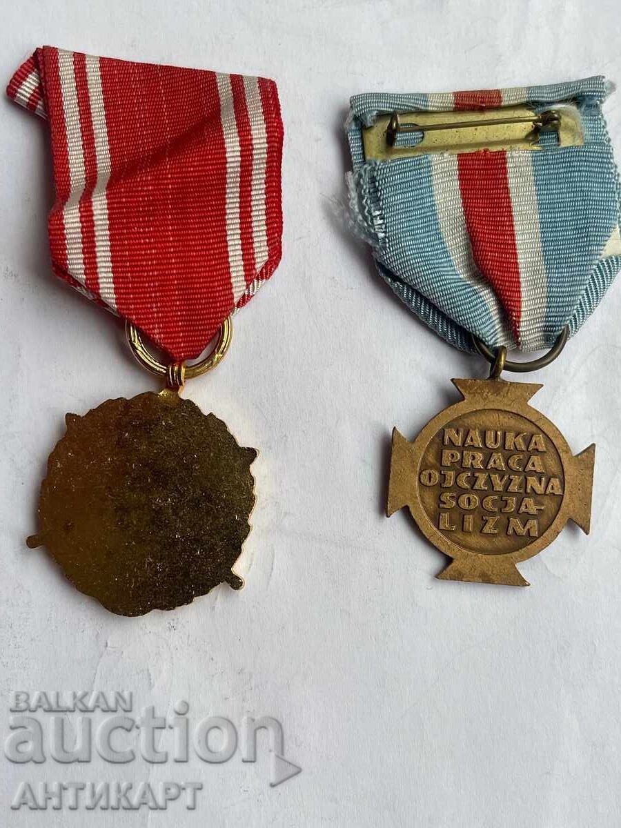 Πολωνία 2 τεμάχια πολωνικά στρατιωτικά μετάλλια με τιμή 14.00 BGN | € 7.16 Πολωνία 2 τεμάχια πολωνικά στρατιωτικά μετάλλια με τιμή 14.00 BGN | € 7.16