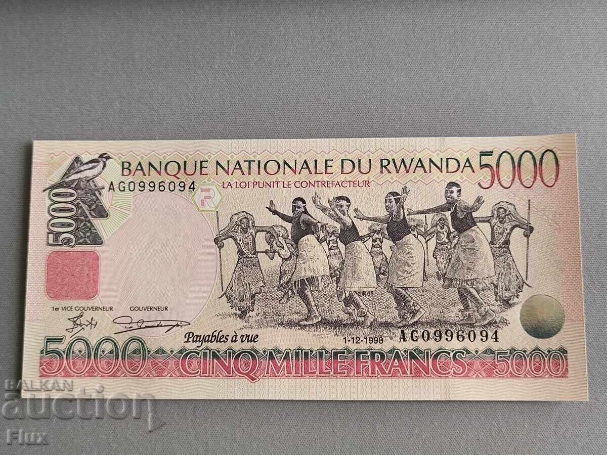 Bancnotă - Ruanda - 5000 franci UNC | 1998 Bancnotă - Ruanda - 5000 franci UNC | 1998