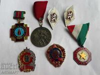 Comunism URSS Cehoslovacia Ungaria 7 bucăți medalii și insigne