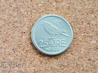 Norway 25 øre 1966