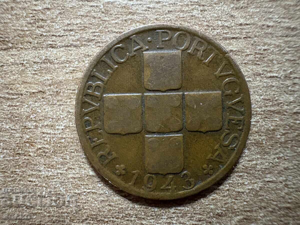 Португалия - 20 сентавос (1948) с цена 0.65 лв. | € 0.33 Португалия - 20 сентавос (1948) с цена 0.65 лв. | € 0.33