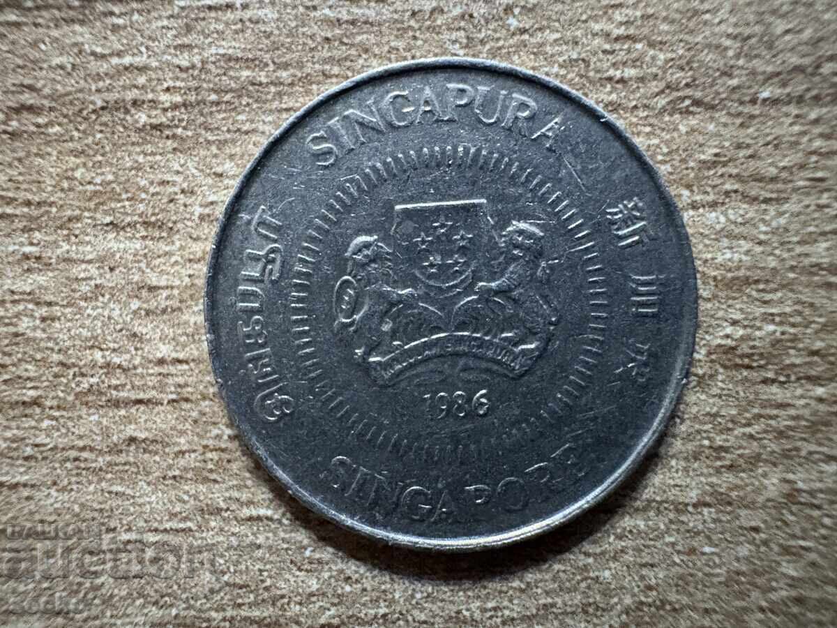 Σιγκαπούρη - 10 σεντ (1986) με τιμή 0.20 BGN | € 0.10 Σιγκαπούρη - 10 σεντ (1986) με τιμή 0.20 BGN | € 0.10