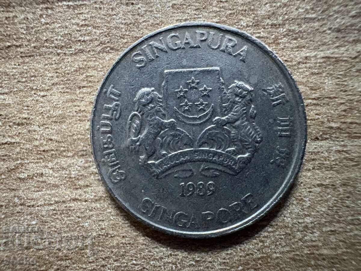 Singapore - 20 Cents (1989) with price 0.30 BGN | € 0.15