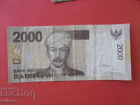2000 ρουπίες 2016 g. Ινδονησία