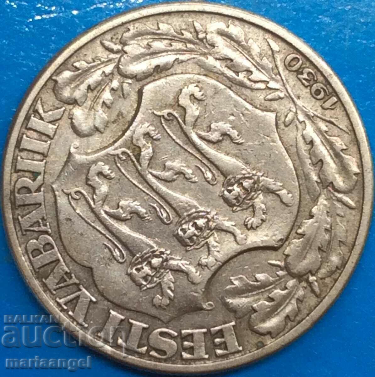 Auction  Estonia 2 Krooni 1930 11.8g Tallinn Silver - Rare