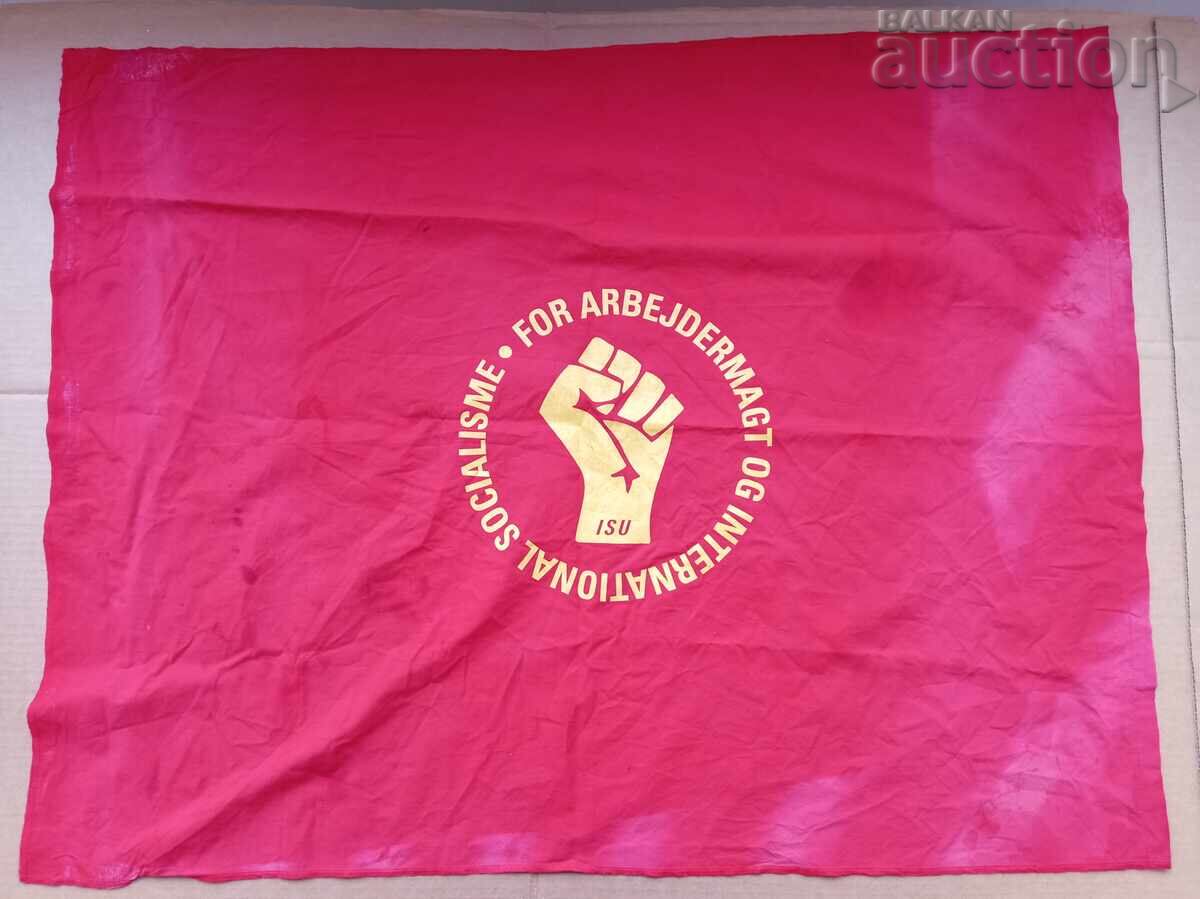 Red Flag Danish Socialist Trotsky Marx Flag 60s with price 41.00 BGN | € 20.96