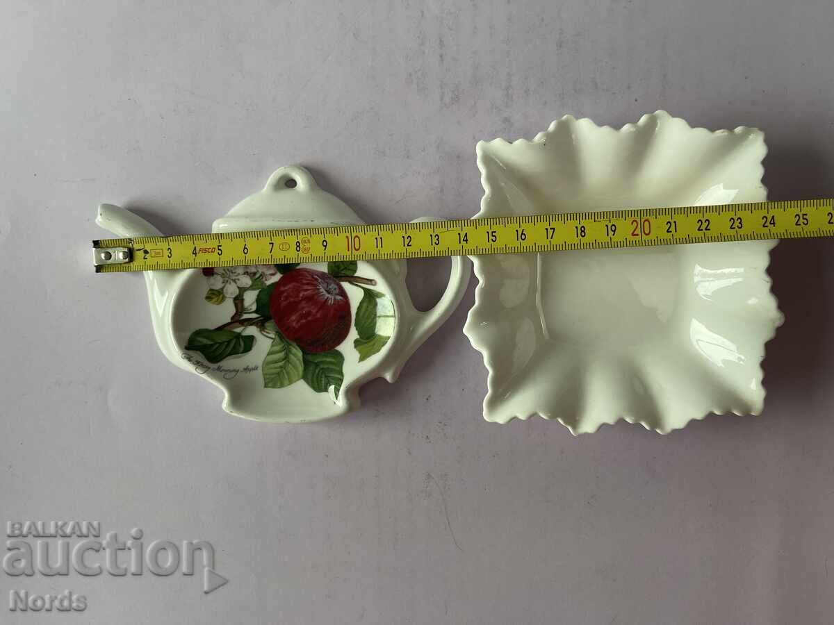 English porcelain saucers - 6 English porcelain saucers - 6