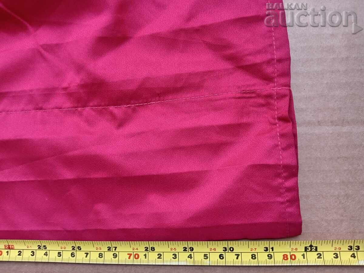 Delivery of red flag hammer and sickle flag social propaganda USSR USSR