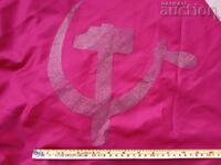 red flag hammer and sickle flag social propaganda USSR USSR
