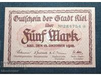 Germany, Germany, Kiel 5 Mark, 1918, UNC