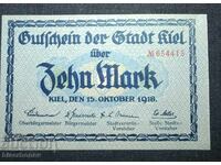 Germania, Germania, Kiel 10 mărci, 1918, UNC
