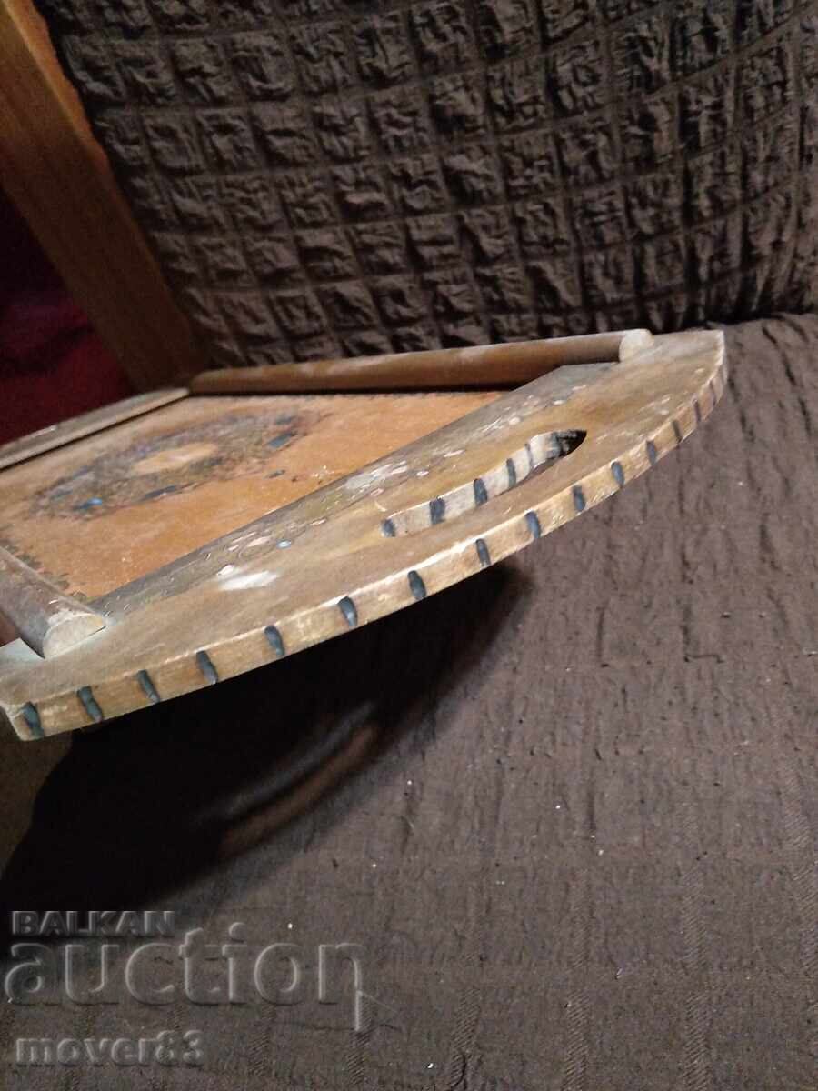 Delivery of Old wooden tray. Tray. 1922 year Delivery of Old wooden tray. Tray. 1922 year