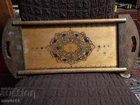 Παλιό ξύλινο δίσκος. Δίσκος. 1922