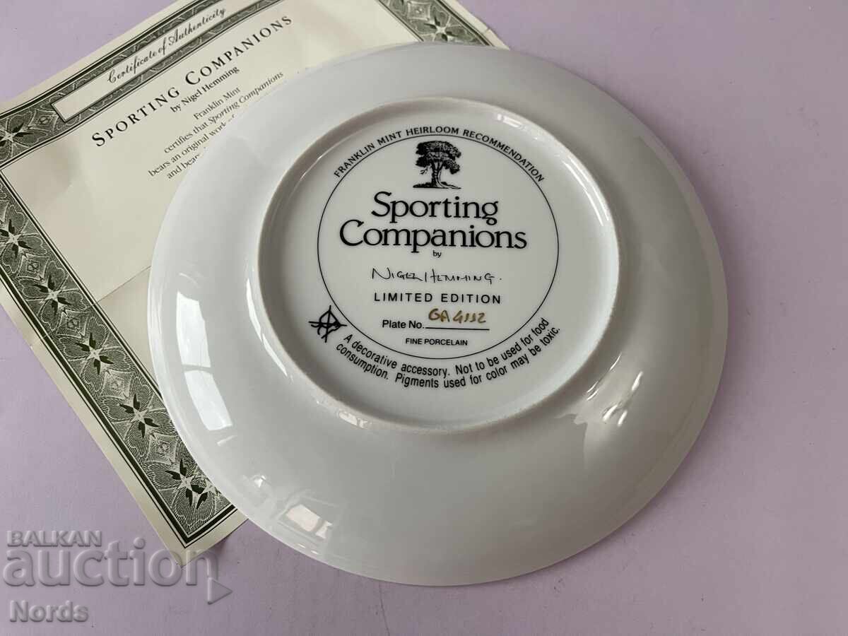 Δημοπρασία Ένα όμορφο πορσελάνινο πιάτο Δημοπρασία Ένα όμορφο πορσελάνινο πιάτο