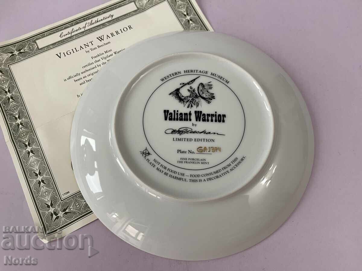 Auction Beautiful plate for a collection with a certificate Auction Beautiful plate for a collection with a certificate