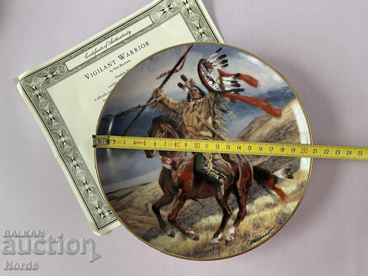 Delivery of Beautiful plate for a collection with a certificate Delivery of Beautiful plate for a collection with a certificate