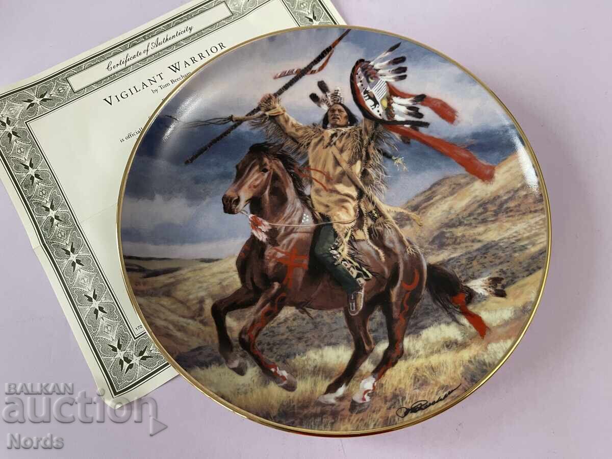 Beautiful plate for a collection with a certificate Beautiful plate for a collection with a certificate
